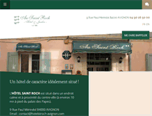 Tablet Screenshot of hotel-saintroch.com